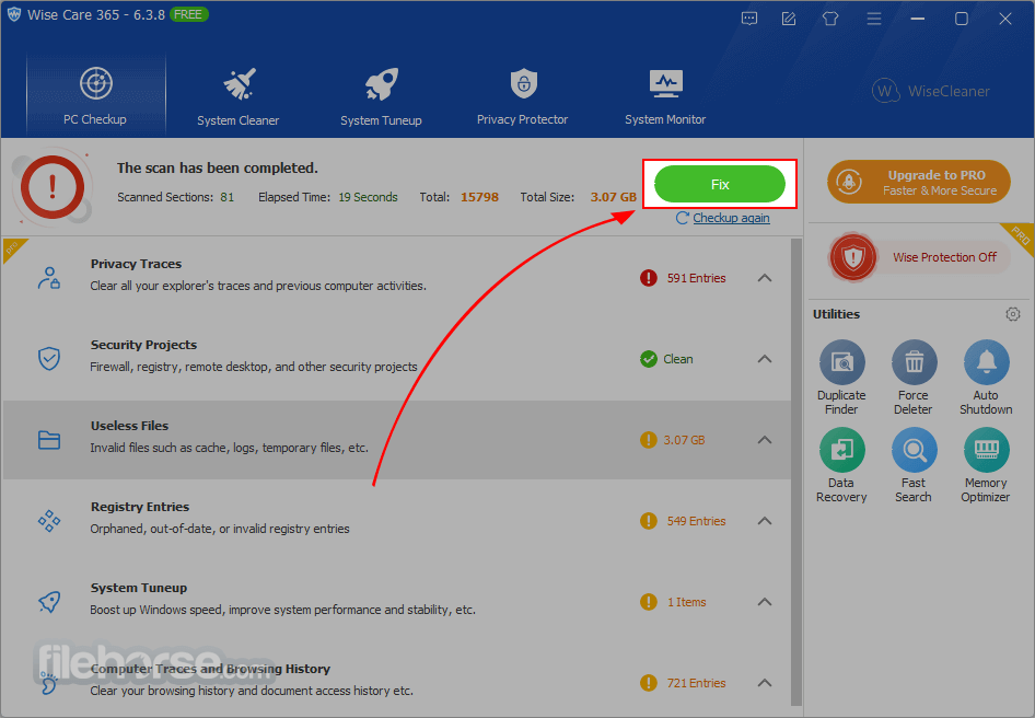 Wise Care 365 Free Screenshot 3