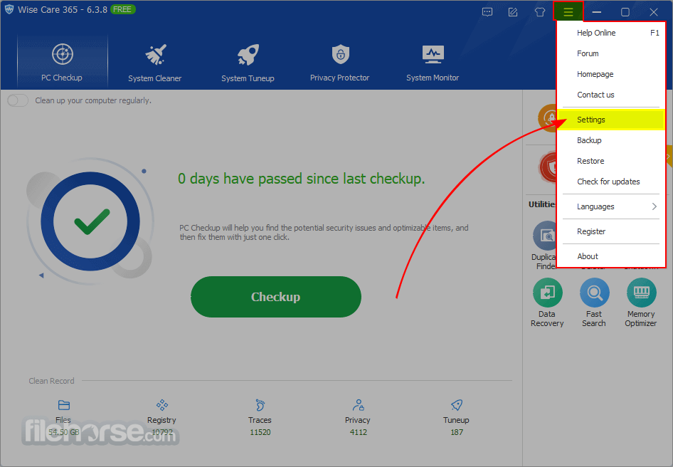Wise Care 365 Free Screenshot 4
