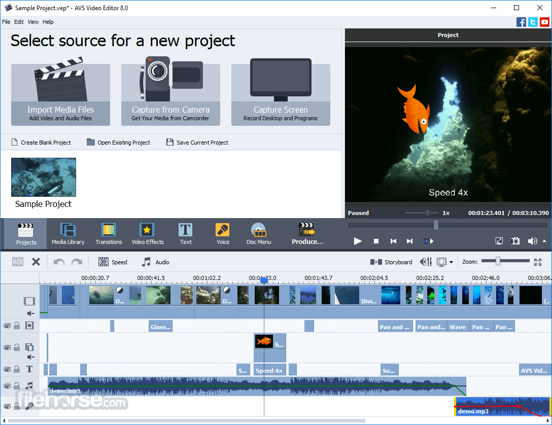 AVS Video Editor Screenshot 1