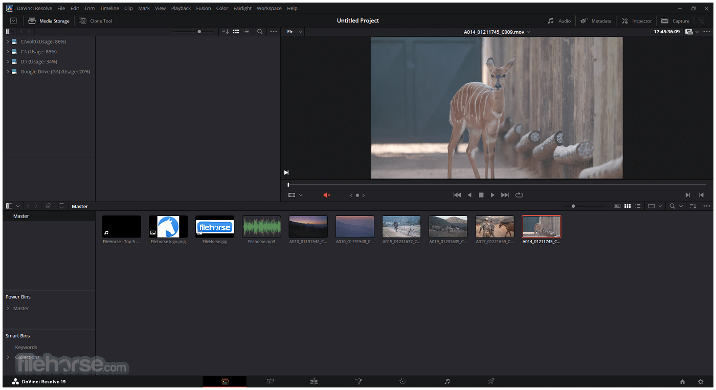 DaVinci Resolve Screenshot 1