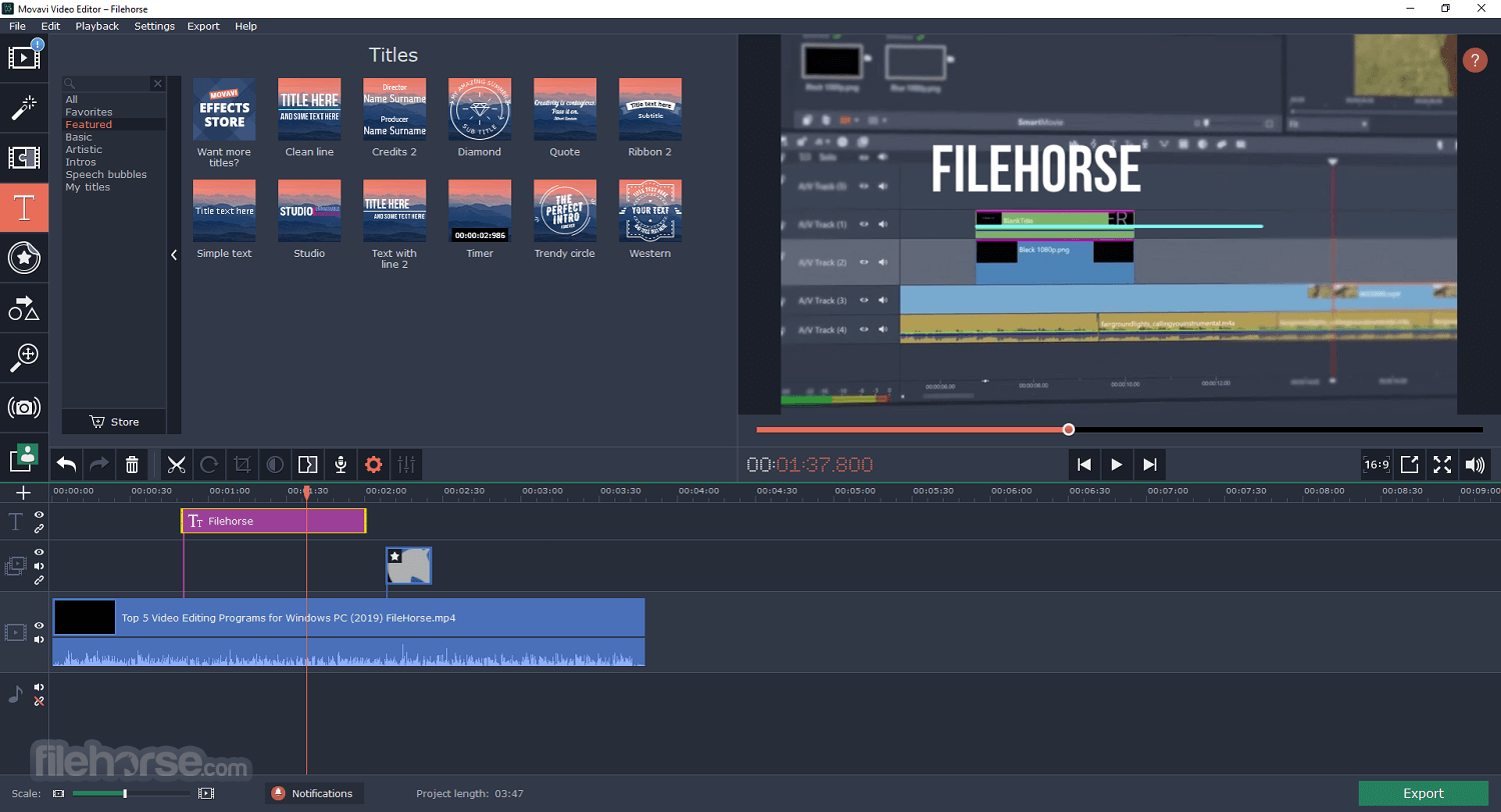 Movavi Video Editor Screenshot 2