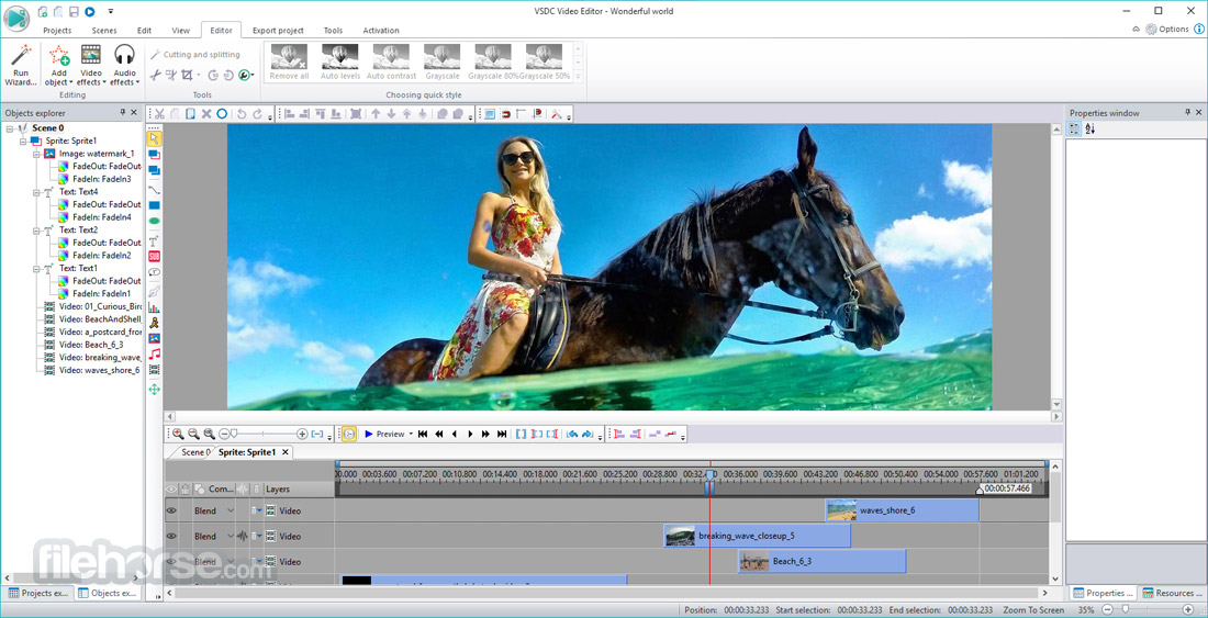VSDC Free Video Editor 11.2.3.729 (64-bit) Screenshot 1