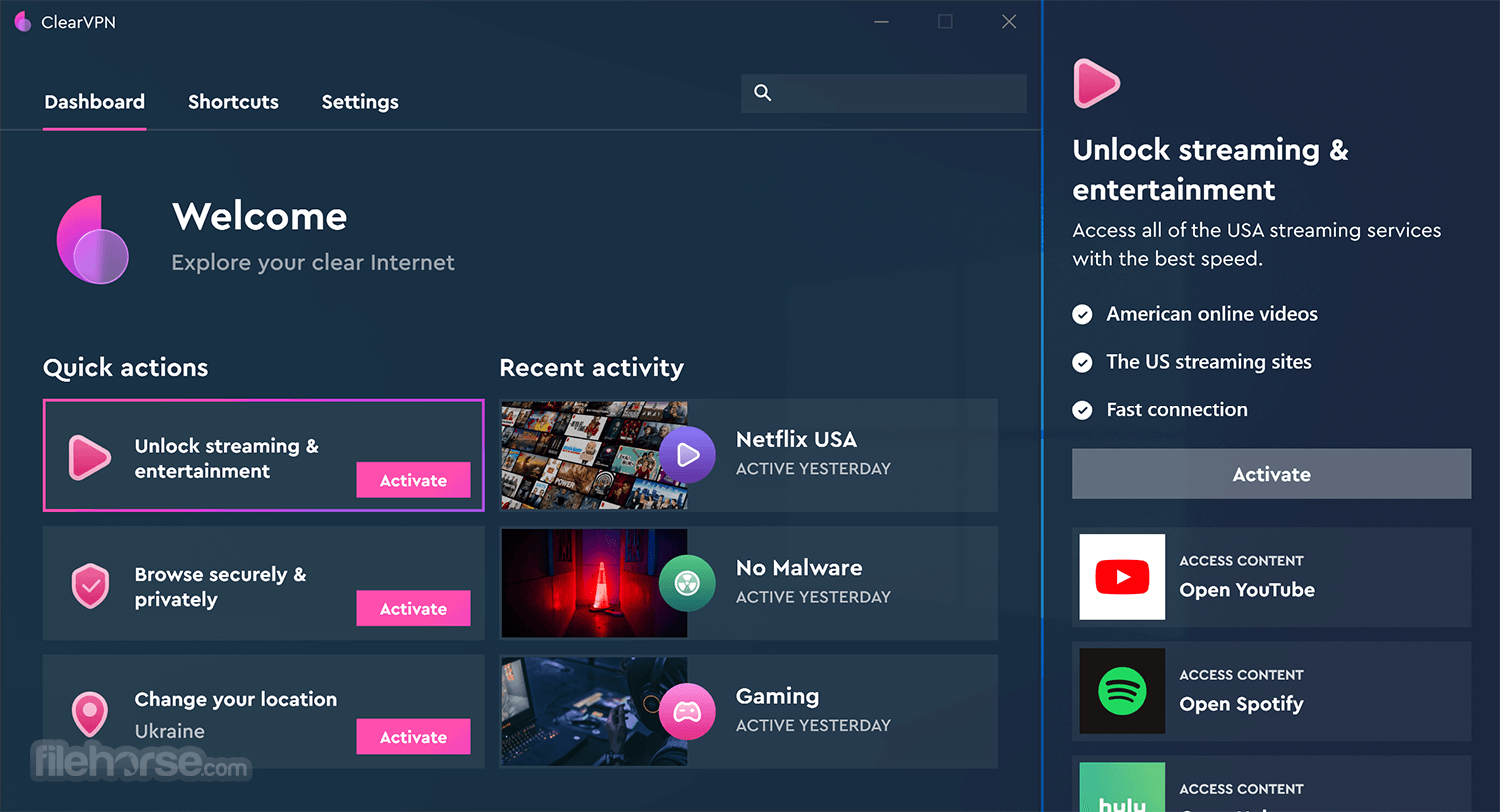 ClearVPN Screenshot 1
