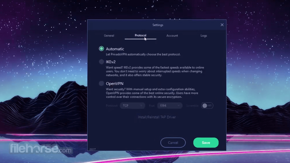 PrivadoVPN Screenshot 2