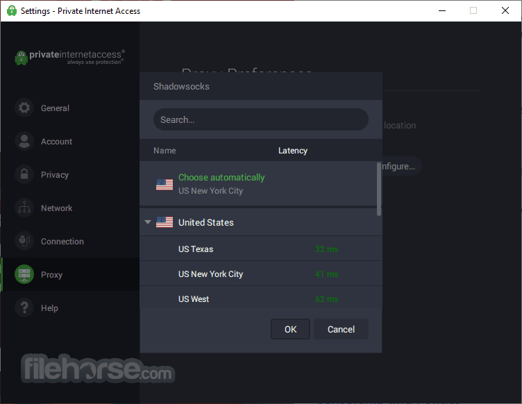 Private Internet Access VPN Screenshot 1